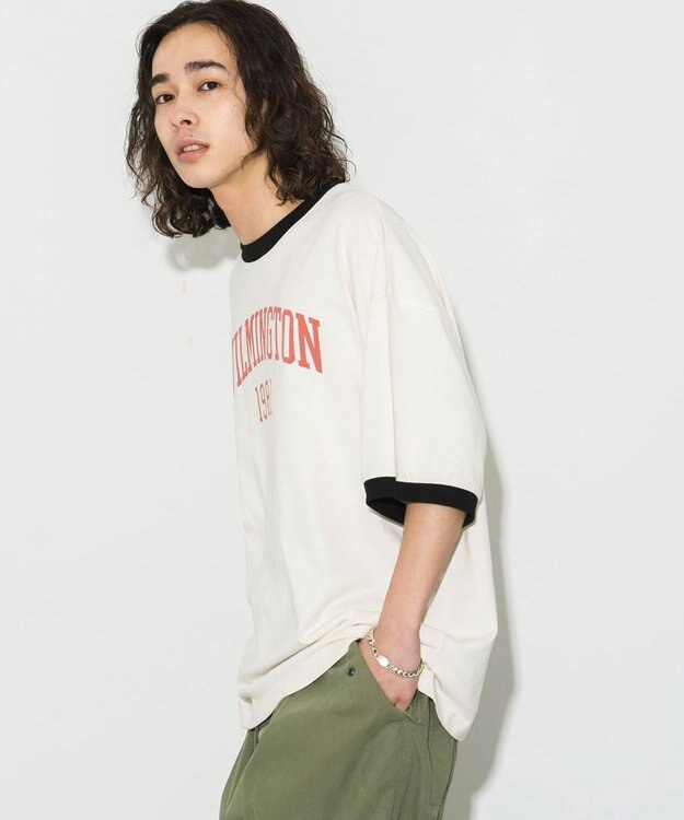 WEGO グラフィックリンガーBIG　T（S） オフホワイト