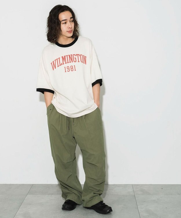 WEGO グラフィックリンガーBIG　T（S） オフホワイト