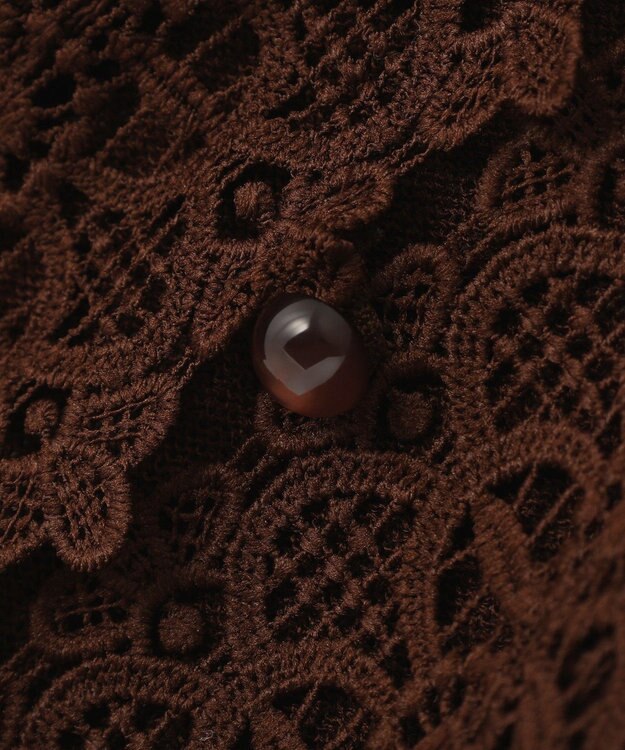 earth music&ecology 【2WAY】レーストリムシアーニットカーディガン Brown