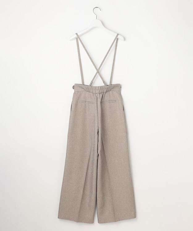 ANY SIS 【2WAY】サスペンダー付き ワイドパンツ ベージュ