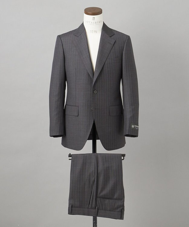 GOTAIRIKU 【DORMEUIL】AMADEUS365 スーツ（グレーストライプ） グレー系1