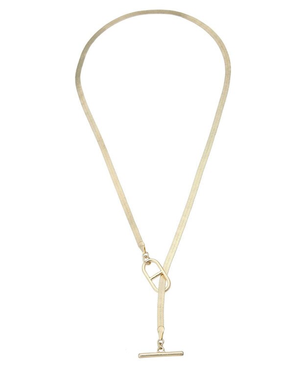 Green Parks ｅｖｅｒｙ　ｗａｌｋ．　マンテルチェーンスネイクネックレス Gold