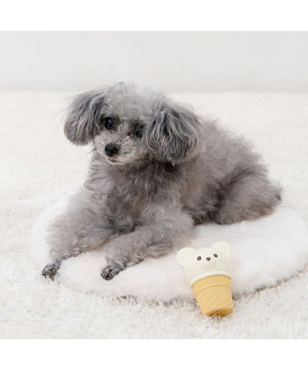PET PARADISE ペットパラダイス くまアイス トイ オフホワイト