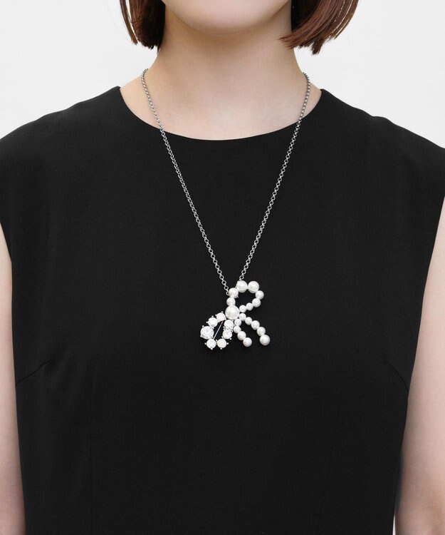 TOCCA RIBBON BROOCH NECKLACE ブローチネックレス シルバー系