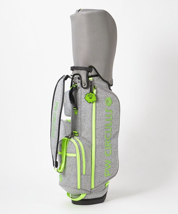 PW CIRCULUS 【25秋冬 新色追加！】【UNISEX】デタッチャブル キャディバッグ　取っ手付ポーチ・シューズケース付  ゴルフ グレー系