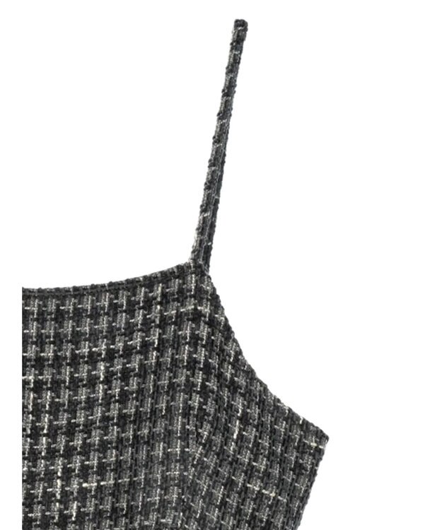 Green Parks ・ＥＬＥＮＣＡＲＥ　ＤＵＥ　ツイードキャミワンピース Gray