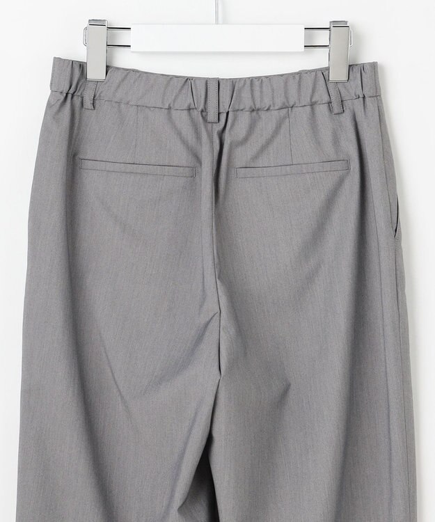 J.PRESS LADIES L SOFTシャンブレー テーパード パンツ ライトグレー系