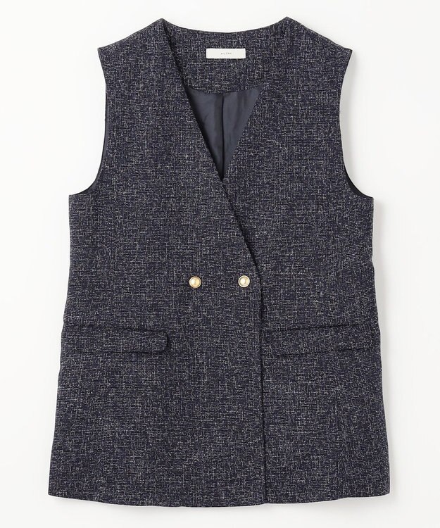 ANY ツィードライクブッチャージレ ネイビー系