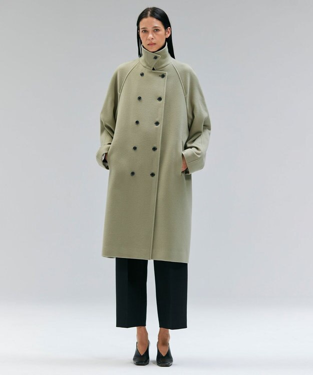 BEIGE， WASCO / 2WAYストレッチウールタックカービーパンツ Black