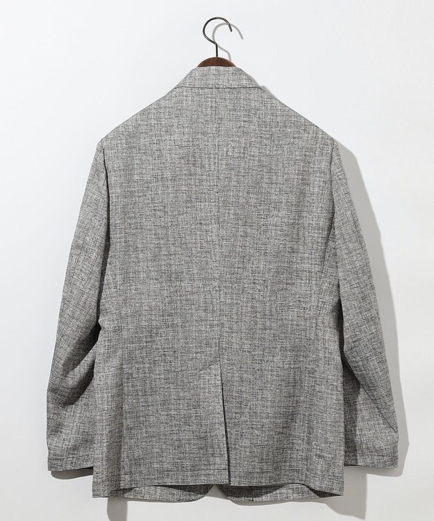 JOSEPH ABBOUD 清涼感【弱撥水/イージーケア/軽量/ストレッチ】クールピケ ジャケット ライトグレー系