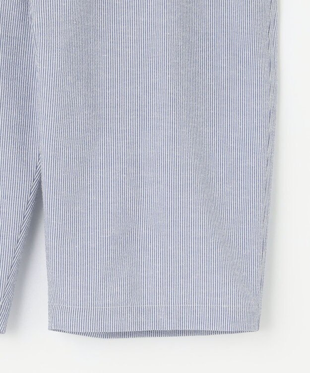 JOSEPH ABBOUD 【ウエストも伸びる！/2WAYストレッチ/清涼】クールサッカー ショーツ ブルー系