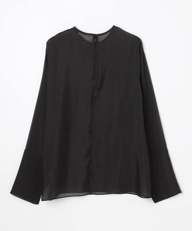 NAVE 【ReNAVE・洗える】シアーボイル ブラウス ブラック系