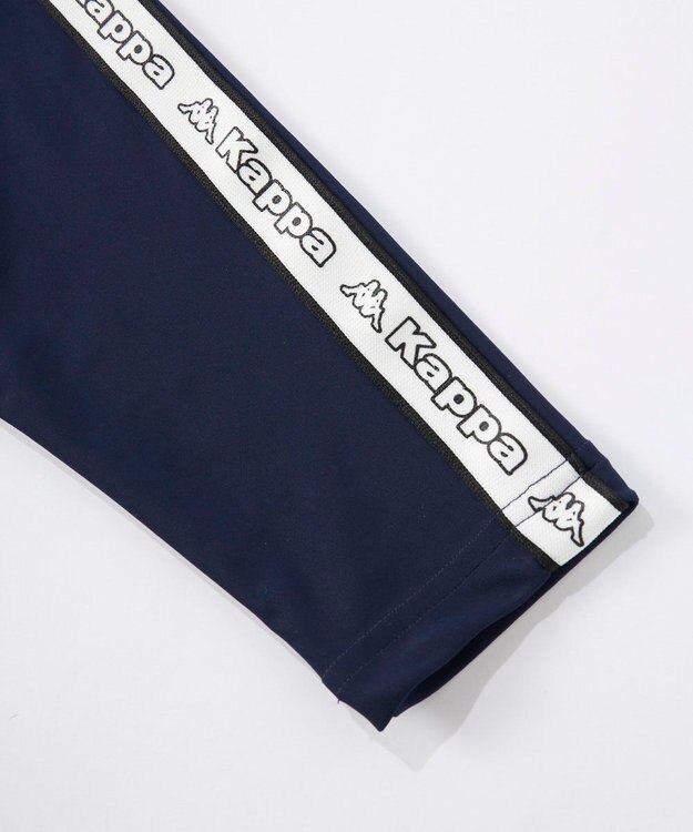 OP／FILA 【Kappa】ラインデザイン長袖ZIPラッシュガード ネイビー