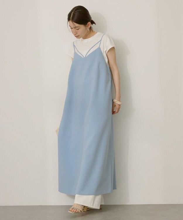 AMERICAN HOLIC ダブルストラップキャミワンピース【WEB限定カラー有り】 Sax