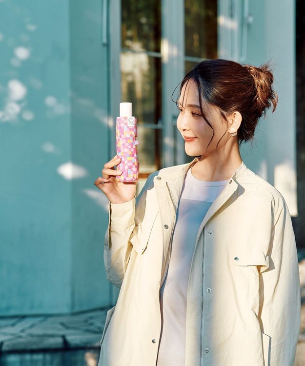 MOONBAT 【超コンパクト/晴雨兼用】Miracle Tech(ミラクルテック) 折りたたみ傘 コンパクト モザイク ローズピンク