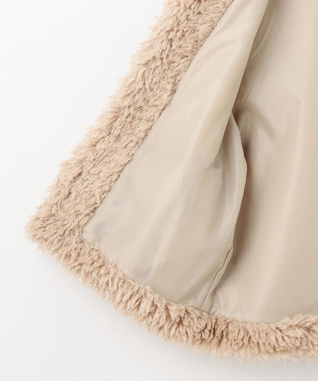 Feroux プードルファー ジレ ベージュ系