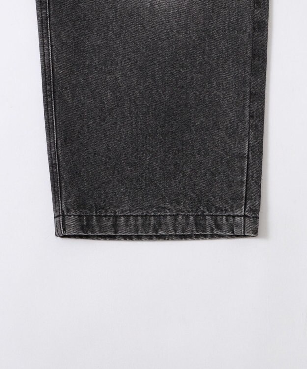 WEGO 【ウエストゴム/MLサイズ展開】ージーダブルニーパンツ デニムブラックソノタ