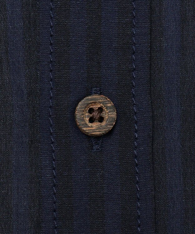 JOSEPH ABBOUD MOUNTAIN 【SPACE】エアリノバンドカラー シャツ ネイビー系1