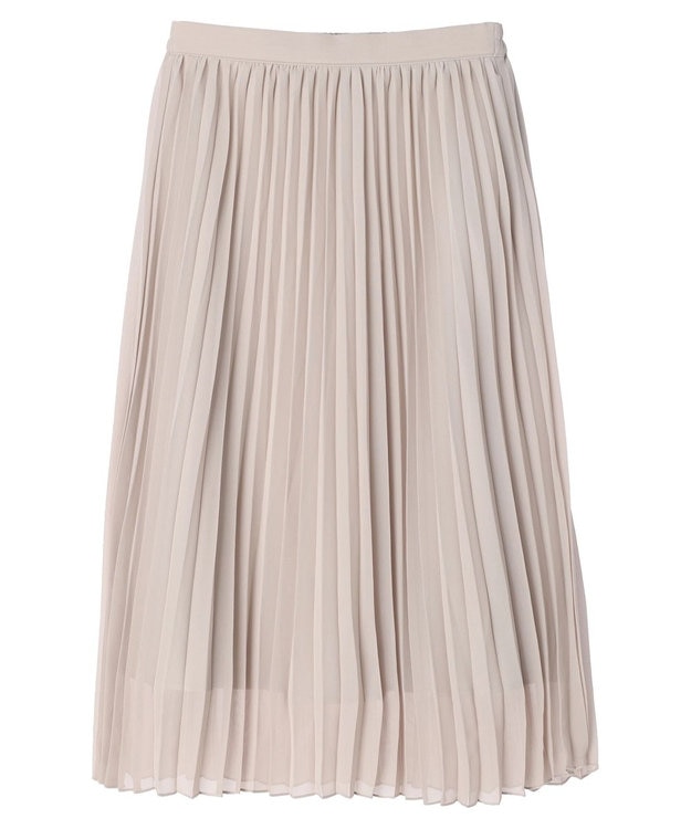 earth music&ecology すきな丈プリーツスカート Gray Beige