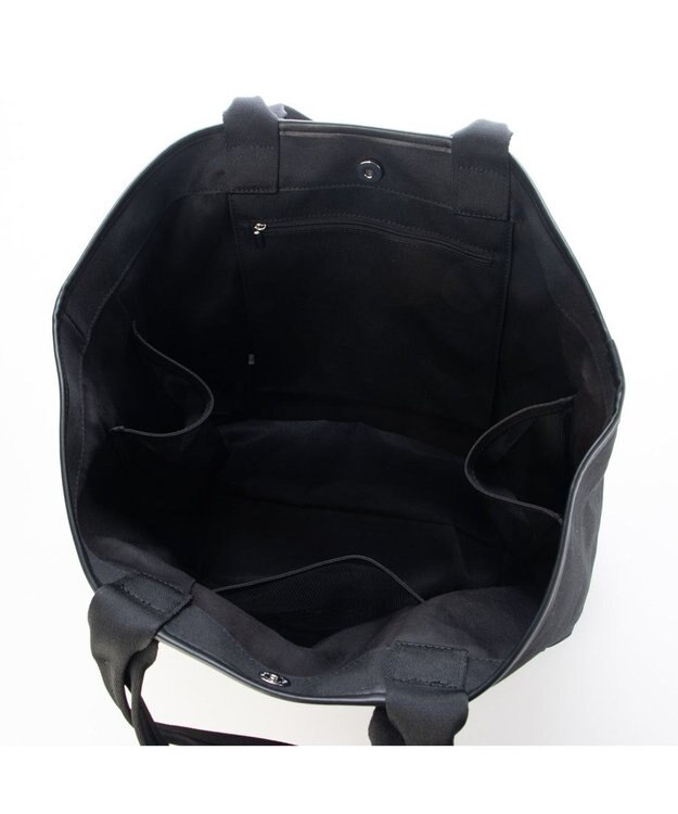 UNBILLION VERYコラボ カシュカシュ cachecache / 2WAYビッグキャンバストートバッグ ブラック