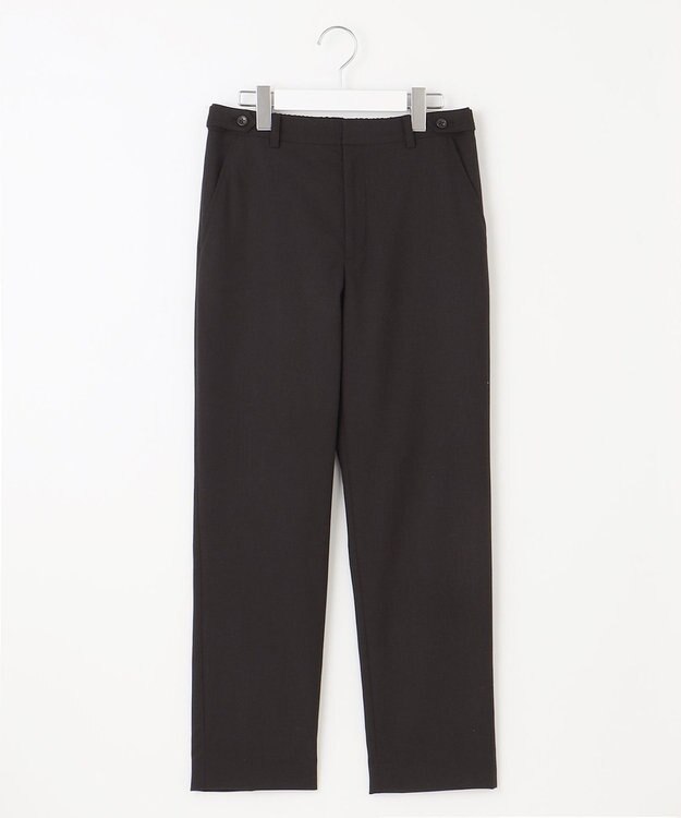 J.PRESS LADIES S 【洗える】ストレッチ テーパード パンツ ブラック系