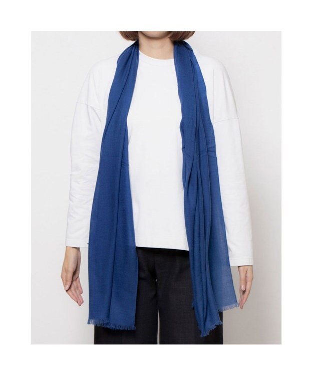 UNBILLION カシュネ cache nez / ウール綾織タイニーストール ブルー