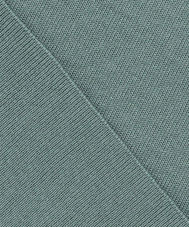 J.PRESS LADIES L 【洗える】COTTON POLYESTER 襟付き ニット ミストグリーン系