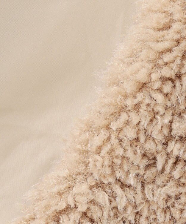 Feroux プードルファー ジレ ベージュ系