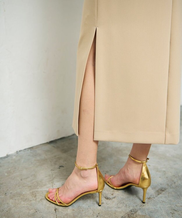 GRACE CONTINENTAL レイヤードペンシルスカート ベージュ