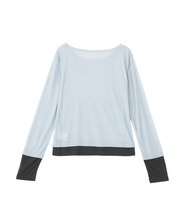 earth music&ecology SET2点ハイショクシアータンクトップ+ロンT Gray Mixture