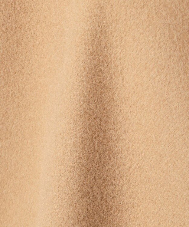 23区 L 【エステータ】ウールリバー ストールデザイン コート キャメル系