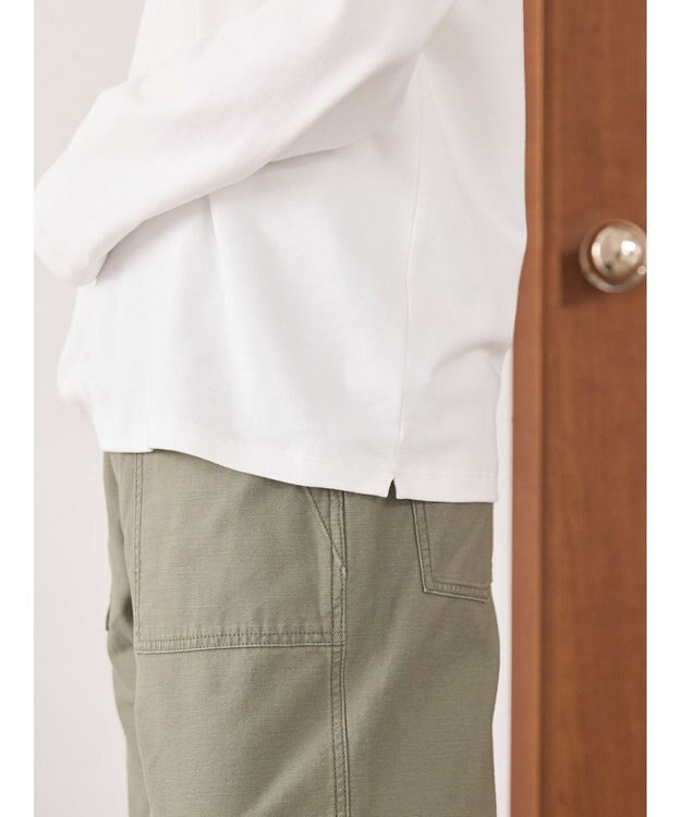 AMERICAN HOLIC クルーネックカットプルオーバー Off White