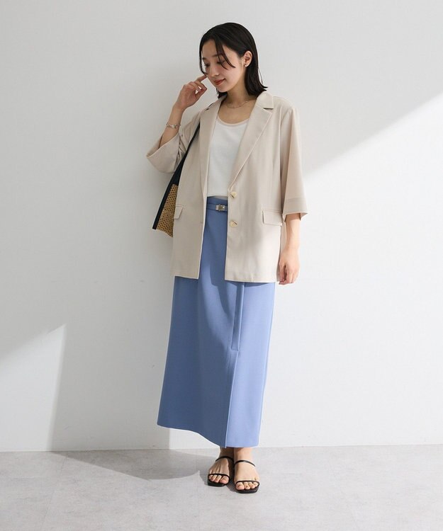 Green Parks シングル半袖ジャケット Natural