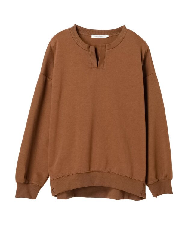 AMERICAN HOLIC カフタンサイドボタンポンチプルオーバー Camel