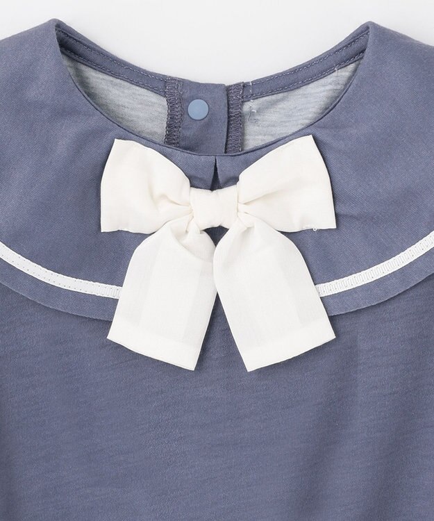 ANY KIDS 接触冷感セーラーカラーTシャツ ブルー