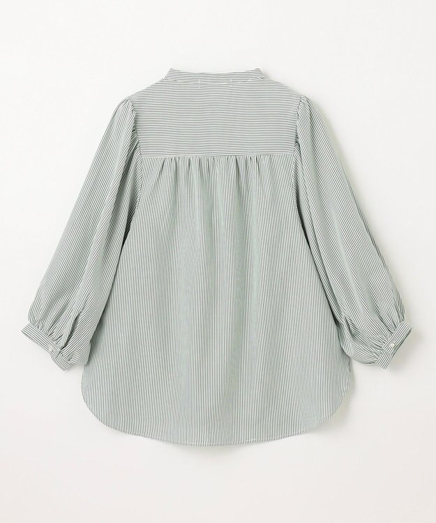 ANY 【UVカット・吸水速乾・抗菌防臭】バルーンスリーブブラウス グリーン系3