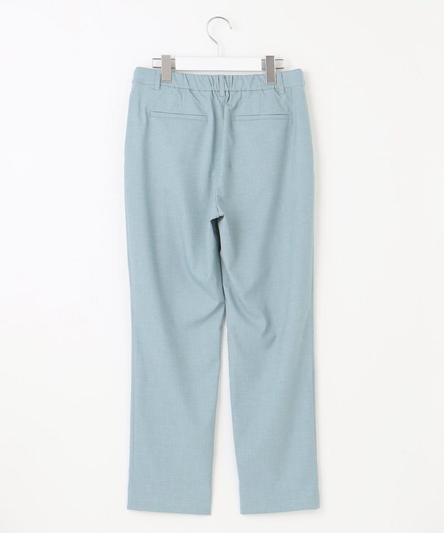 J.PRESS LADIES S 【洗える】ストレッチ テーパード パンツ スカイブルー系