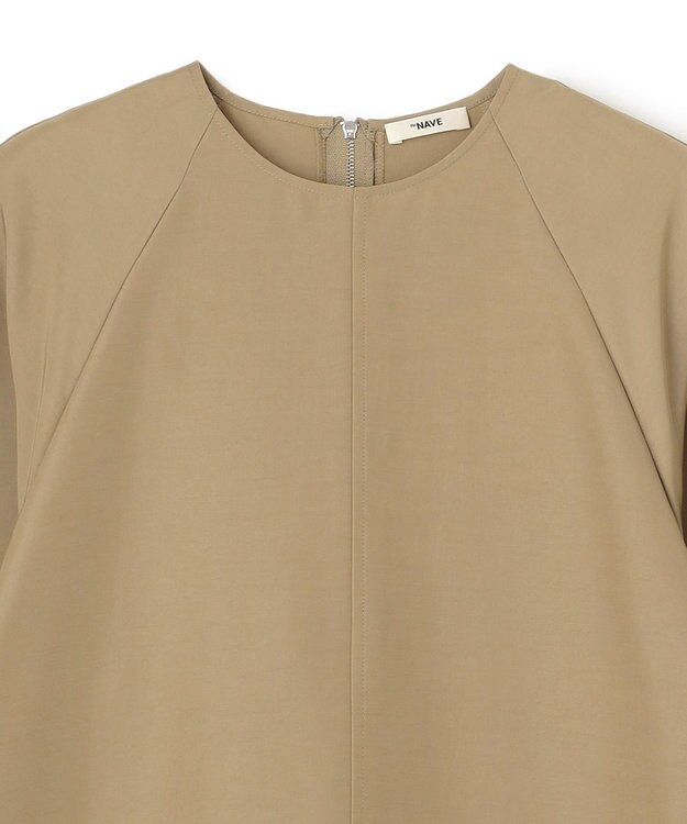 NAVE 【ReNAVE・セットアップ可/撥水加工/防シワ】ポリエステルタッサー ワンピース カーキ系