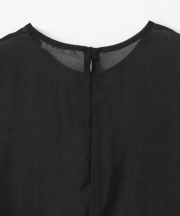 NAVE 【ReNAVE・洗える】シアーボイル ブラウス ブラック系