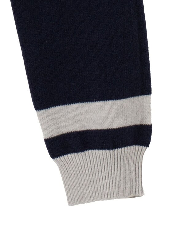 WEGO ナンバリングコンパクトニット ネイビー