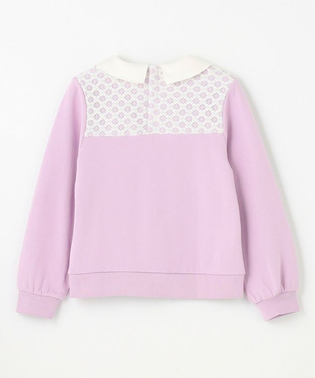 組曲 KIDS 【150-160㎝】レース トレーナー ラベンダー系