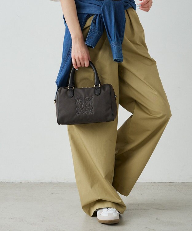 russet コーデュラナイロン2WAYミニボストンバッグ(CE-1721-WEB) D.Brown