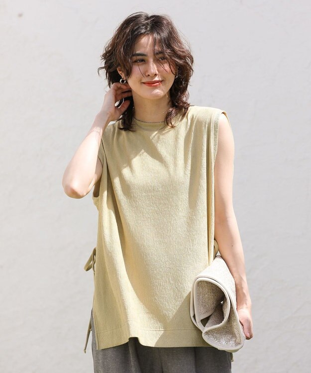 Green Parks ａｎｄｍｉｋｋａパイピング箔雑材トートバック Gold