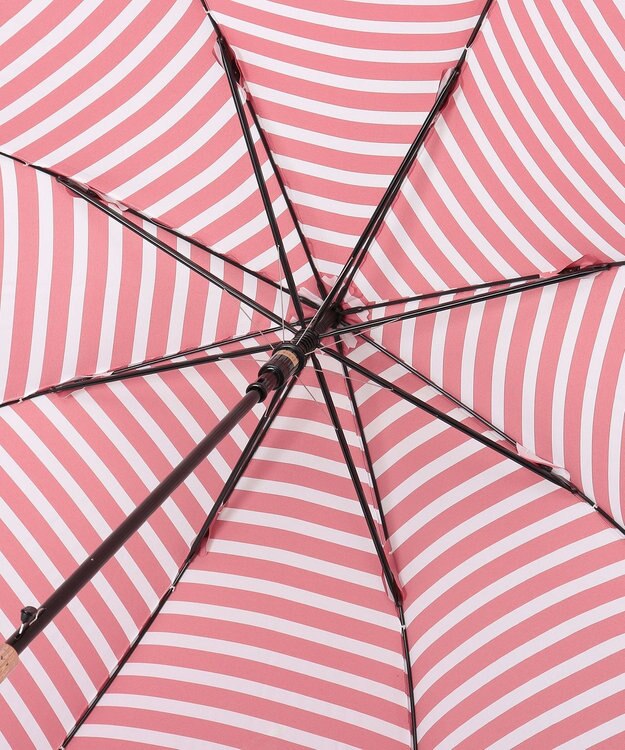 MOONBAT LANVIN en Bleu 長傘 ボーダー レッド