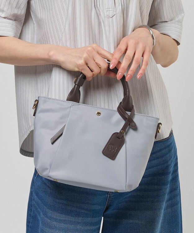 J.PRESS LADIES 【新色登場！・WEB限定カラーあり・2way】ナイロン ポシェット バッグ ライトグレー系