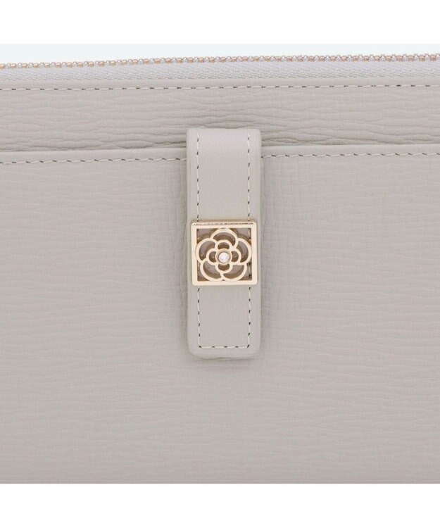 CLATHAS デフィ ラウンド長財布 ライトグレー