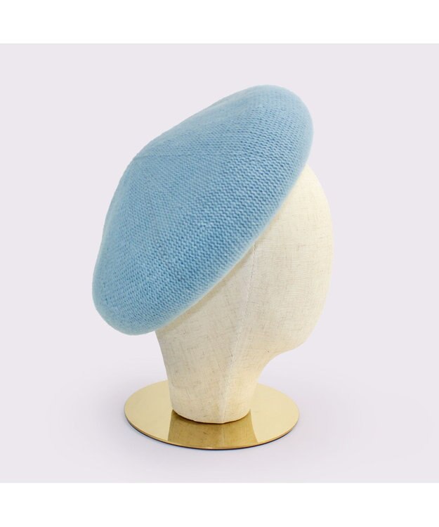 ATRENA 【日本製】カシミヤ混ベーシックベレー ブルーグレー