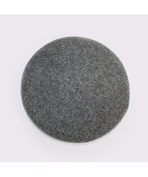 ATRENA 【日本製】カシミヤ混ベーシックベレー チャコールグレー