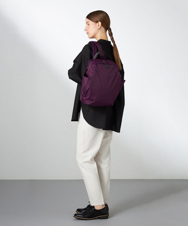 Y'SACCS 【ナイロンタフタ】トラベルデイパック パープル