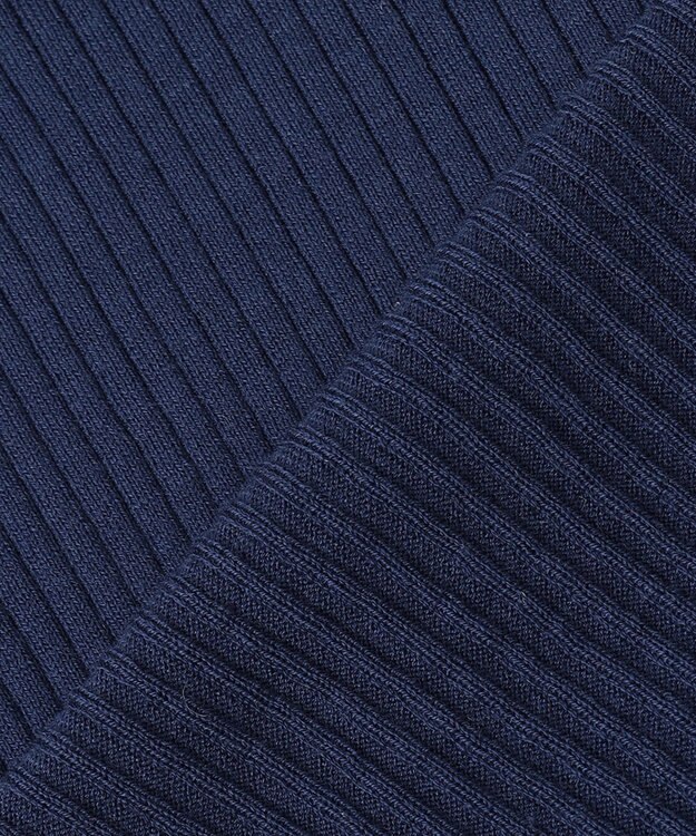 自由区 L 【WEB限定/セット着用可】セミウーステッド タートルネック ブルー系